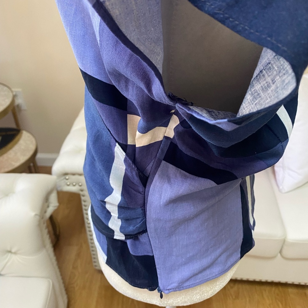 ZARA WOMEN’S BLUE AND PURPLE BLOUSE SIZE S - Picture 6 of 8